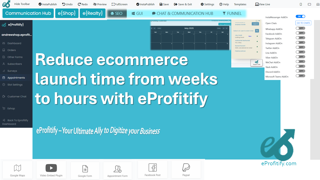 Reduce ecommerce launch time from weeks to hours with eProfitify